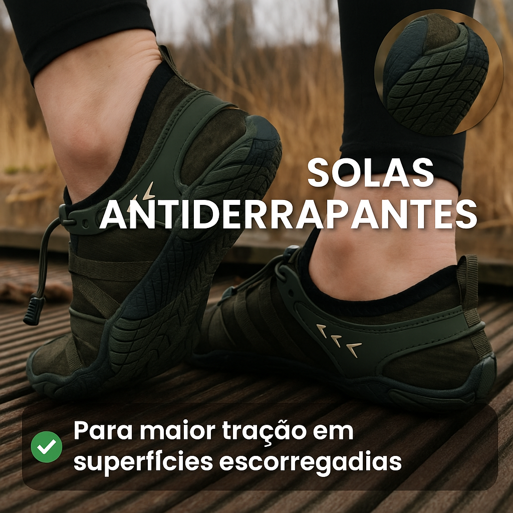 Caspian Adventure – Sapatos Minimalistas de Exterior e Antiderrapantes (Homem)